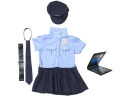 Dress Up America Police Costume for Kids - Police Officer Costume for Girl - Cop Uniform Set with Accessories Party Show Gifts.