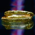 Color guarantee High Quality and Unique Gold Plated Bangles / Bala / Ruli / Curi- 1 Pair. 