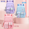 New school bag for girls, primary school students, four or five, girls three to six, load reduction spine protection, first grade girls, ultra-light children. 