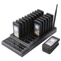 20 Channels Restaurant Pager Waiter Calling System Wireless Paging Queue System(UK Plug).