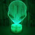 Alien 3D Illusion Lamp Acrylic Night Light with Touch Remote Hologram Table Lamp 7 Colors Changing Room Decor Birthday Gifts. 