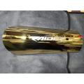 t.v.s Raider 125cc silencer Exhaust metal cover golden colour. 