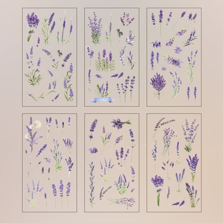 6%20pcs/pack%20Adhesive%20PVC%20Plant%20Flower%20Sticker%20Journal%20Supplies%20DIY%20sticker%20Vintage%20Transparent%20Flower%20Stickers%20Waterproof%20Clear%20PET%20Scrapbook%20Stickers%20Album%20-%20Image%207