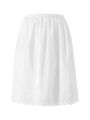 Women s Anti-Static Half Slip Underskirt for Under Dresses Solid Color Elastic Waist Inner Lining Long Skirt.