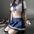 Women Cosplay Lingerie Student Uniform Anime School Girl Costume Dress Women Miniskirt Outfit Short Top Clothes. 