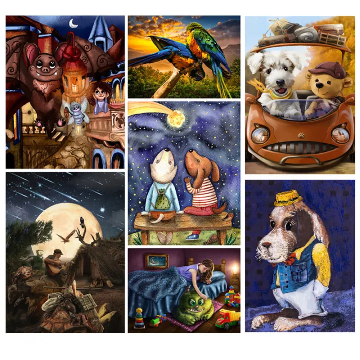 100%20Pieces%20Jigsaw%20Puzzle%20Assembling%20Picture%20Dog%20Animals%20Decompression%20Puzzles%20Toy%20for%20Adult%20Children%20Kids%20Educational%20Gifts%20MuXiaRe%20-%20Image%202