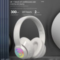 Head-mounted Bluetooth-compatible Headphones Hd Noise Reduction Subwoofer Wireless Luminous Gaming Headset. 
