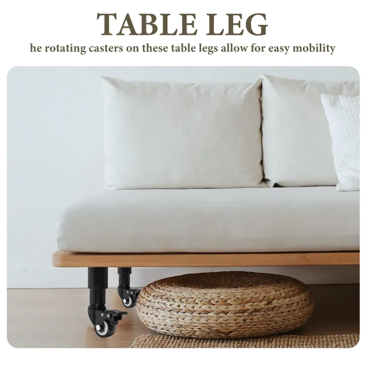 4%20Pcs%20Adjustable%20Furniture%20Legs%20Coffee%20Metal%20for%20Caster%20Wheels%20Bed%20Support%20Can%20Move%20-%20Image%204