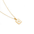 【Lejia】St.kunkka 316L Steel Necklace Pendant A-Z Gift For Women. 