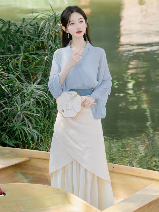 Hanfu%20Super%20Fairy%20Horse-Face%20Skirt%20Suit%20Women's%20Retro%20Style%20Daily%20Han%20Elements%20Improved%20Dress%20-%20Image%203