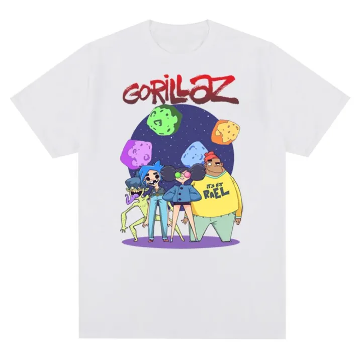 Music%20Band%20Gorillazs%20Punk%20Rock%20Print%20T%20Shirt%2090s%20Casual%20Fashion%20Short%20Sleeve%20Plus%20Size%20T%20Shirt%20Unisex%20-%20Image%204