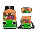 Three -piece Garten of Banban Banban Backpack Schoolbag Garden Bag Game Pen Bag Pen Bag Small Bag children's boys and girls. 