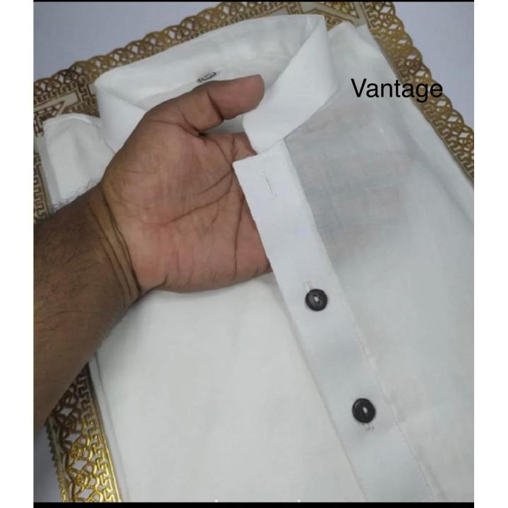 Cotton Panjabi for Men - White
