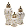 Ceramic Luxury Electroplating General Jar European Flower Vase Crafts Ornaments Porch Soft Decoration Storage Jar Ginger Jar Amour zii. 