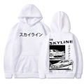 Initial D Anime AE86 Hoodie Initial D Double Sided Hooded Unisex R34 Skyline GTR JDM Casual Loose Pullovers Clothes Sweatshirts.