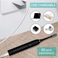 Rechargeable Sonic Electric Toothbrush for Adults and Kids, Deep Cleaning Whitening Toothbrush with 4 Replacement Brush Heads, 6 Brushing Modes, Smart 2-Minute Timer and IPX7 Waterproof Design.