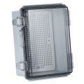 IP67 Waterproof Gray/Transparent Cover Enclosure Juction Box ABS Plastic Outdoor Electronic Instrument Hinge Case. 