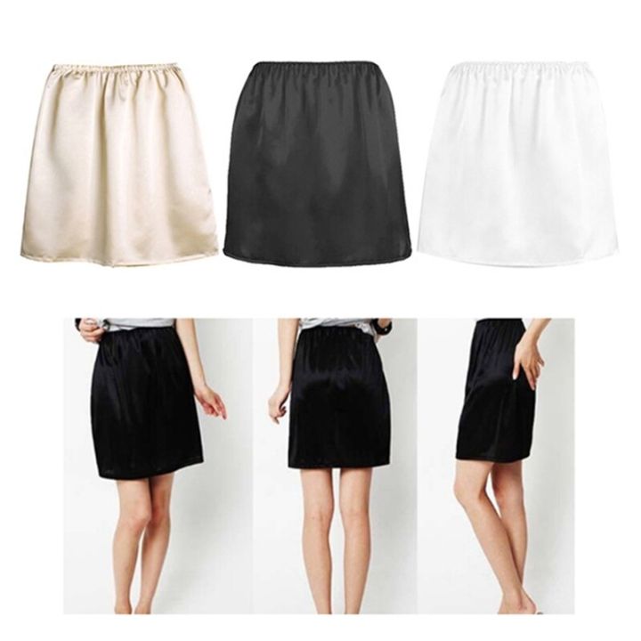 Fashion Loose Half Slips Petticoat Underskirts Summer Intimates Women Casual Underskirts Ladies Basic Mini Skirt Underdress
