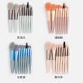 For Beginners 8 Pcs Mini Soft Makeup Brushes Set Eye Shadow Foundation Powder Eyelash Lip Concealer Blush Make Up Brush Set.