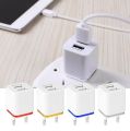 Universal US/EU Plug 2 /4 Ports USB Wall Charger Portable Travel Adapter for iPhone Samsung iPad Smart Phone. 