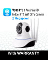 V380 / V380 Pro WiFi IP Camera 3 Antenna 1080P HD Night Vision Baby, Home Monitor Live PTZ Camera Wireless Security CCTV Camera 2MP. 