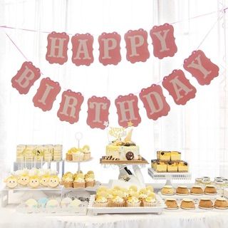 HAPPY BIRTHDAY card BANNER set 13pcs.