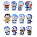 【HOT SALE】 8-10cm Kawaii Pvc Doraemon Nobita Nobi Action Figure Model Toys Cute Collection Gifts For Children Decoration. 