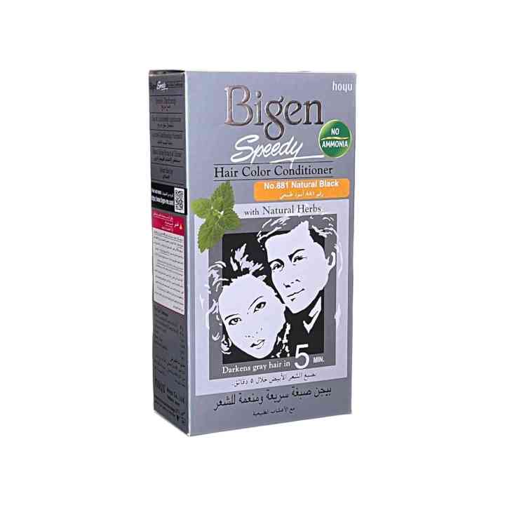 BIGEN SPEEDY HAIR COLOR CONDITIONER 881 NATURAL BLACK