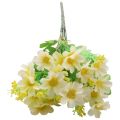 Artificial Fake Daisy Flower Indoor Outdoor Hanging (White Green). 