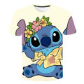 Children Boys Girls stitch T shirts summer short sleeve kids Stich tops cartoon casual kids clothes Disney Stitch boys t-sh. 