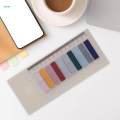 Colorful Index Tabs Aesthetic with Ruler Writable 120Pcs Classification Repositionable Sticky Notes Notepad for School Notebooks Office.
