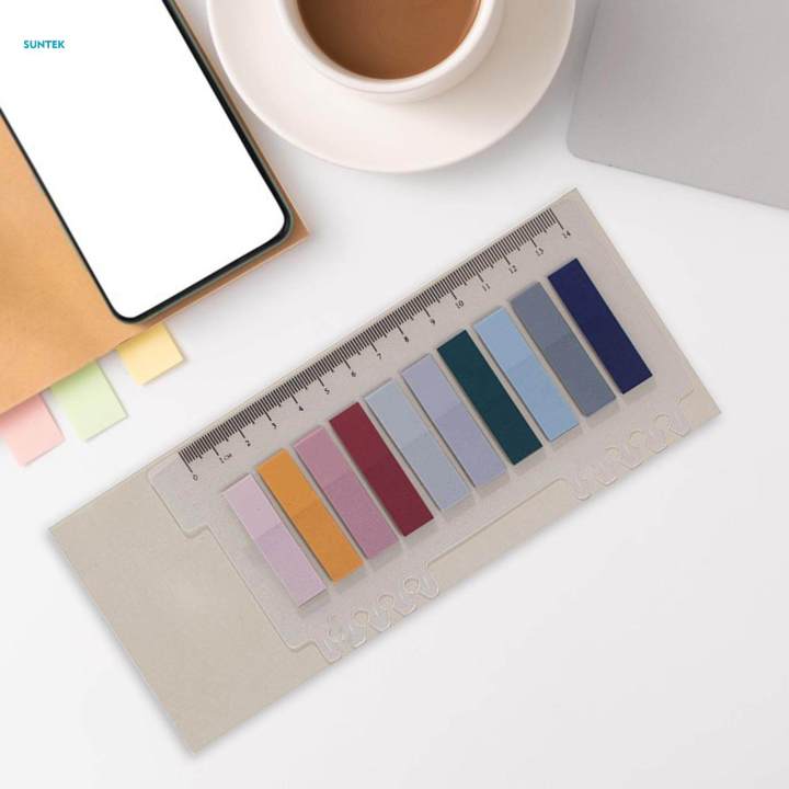 Colorful%20Index%20Tabs%20Aesthetic%20with%20Ruler%20Writable%20120Pcs%20Classification%20Repositionable%20Sticky%20Notes%20Notepad%20for%20School%20Notebooks%20Office%20-%20Image%205