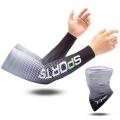 Men's women's long hand sunscreen arm sleeve anti slip sun cuff ultraviolet new ice silk sleeve anti sleeve outdoor cool sports bike. 