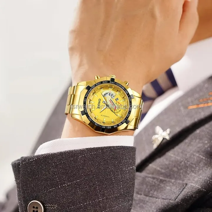 Men's%20Stainless%20Steel%20Quartz%20%2022mm%20%20Analog%20Luminous%20Business%20Watch%20%20with%2043mm%20Glass%20-%20Image%205