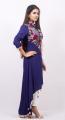 Cotton Stylish Kurti for Women - Navy Blue. 