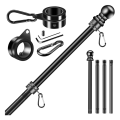 Flag Pole set for House Porch, 6 FT Thickened Wall Mount Flagpole. 