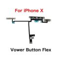 Inner Parts for iPhone X Charing Dock Front Camera Ear Speaker Flex Cable Power Volume Switch Taptic Engine All Screws Bracket. 