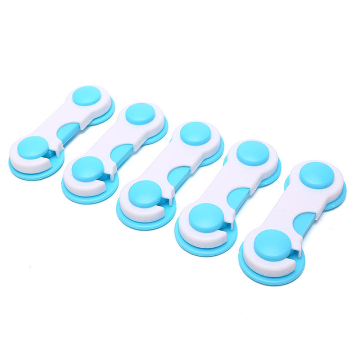 5Pcs Baby Kids Safety Lock Drawer Cupboard Cabinet Fridge Door Child Proof Kit