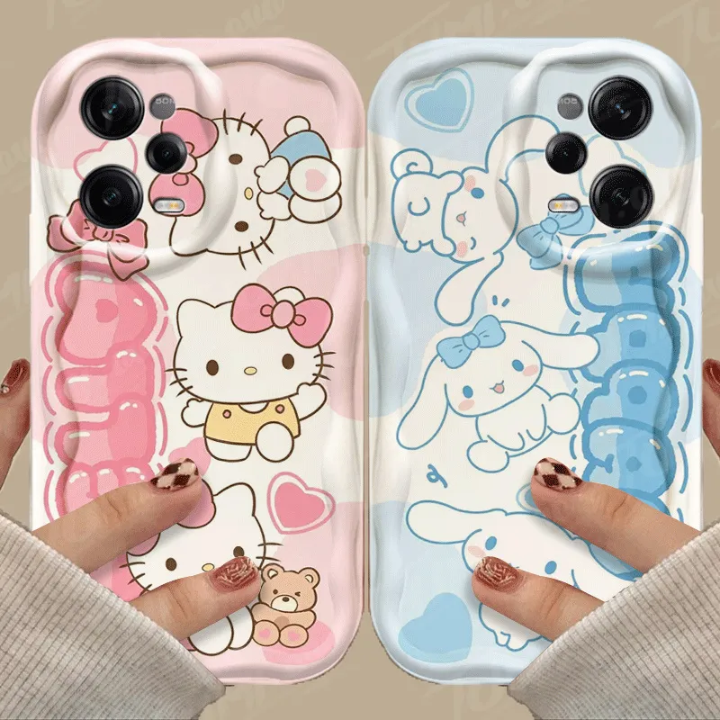Max Protect 4G 5G Wave Cute Sanrio Hello Kitty Case for Xiaomi