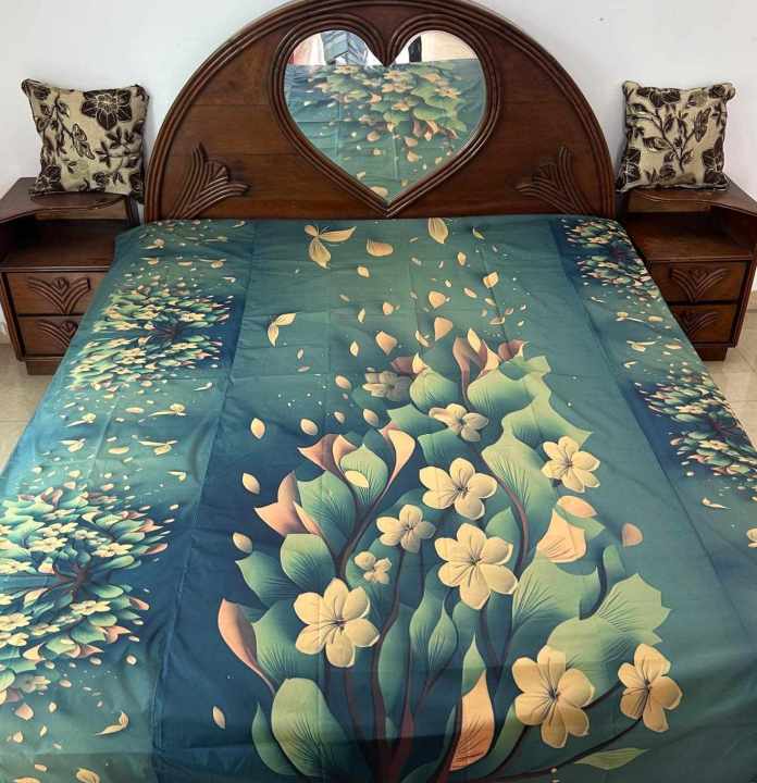 3D Exclusive Water Proof Bed Sheet (6*7) fit. Full Bed Urine Protector for Baby and Old Man Soft Rexin Full Bed Cover.