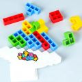 3D Tetra Tower Balance Stacking Toys Board Games Hand-Eye Coordination Balance Puzzle Stack Building Block Balancing Tower Game.