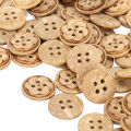 Round Buttons, Smoothing Durable 150Pcs Wooden Buttons for Sewing. 