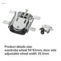 Mirror Door Roller Assembly Cabinet Parts for Wardrobes Closets Window. 