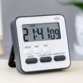 Portable Mini Digital Clock with Flashing Light Timer Cooking Kitchen Sport Study Game with Magnetic Countdown Alarm Clock. 