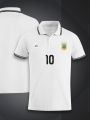 Argentina 10 Short Sleeve Collar polo Football Jersey For Men - Half Sleeve Collar Polo 10 t shirt - Argentina Jersey.