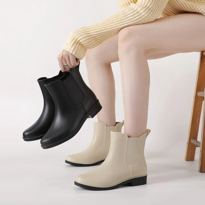 Women%20Shoes%20Chelsea%20Rain%20Boots%20Ladies%20Slip-on%20Short%20Tube%20Fashion%20Outdoor%20Rubber%20Waterproof%20Shoes%20Ankle%20Boots%20New%20Garden%20Galoshes%20-%20Image%204