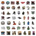 25Pcs/Pack Grand Theft Auto V GTA V PVC Waterproof Stickers For Luggage Skateboard Laptop Phone Guiter & Others.