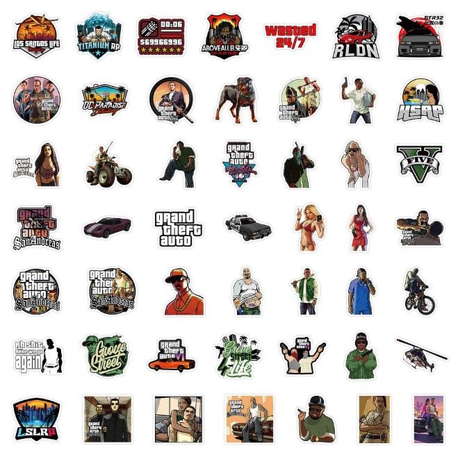 25Pcs/Pack%20Grand%20Theft%20Auto%20V%20GTA%20V%20PVC%20Waterproof%20Stickers%20For%20Luggage%20Skateboard%20Laptop%20Phone%20%20Guiter%20&%20Others%20-%20Image%205