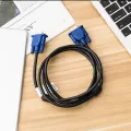 Monitor Video Cable, VGA Computer Host Connected To Video Cable HD Data Cable, Suitable for PC, 2 Lines. 