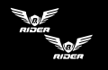 Rider logo Sticker for bike. 